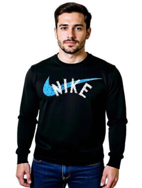 Men's Tall Large  NWT Nike Long Sleve Black T shirt Dri Fit Workout Gym Outdoor